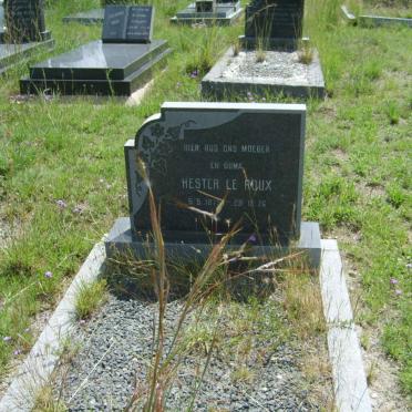 ROUX Hester, le 1875-1976