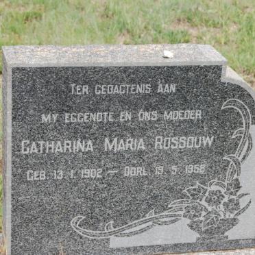 ROSSOUW Johannes 1895-1974 &amp; Catharina Maria 1902-1958
