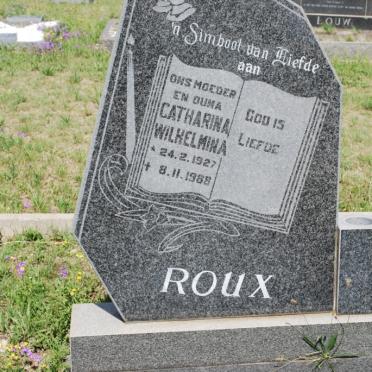 ROUX Catharina Wilhelmina 1927-1988