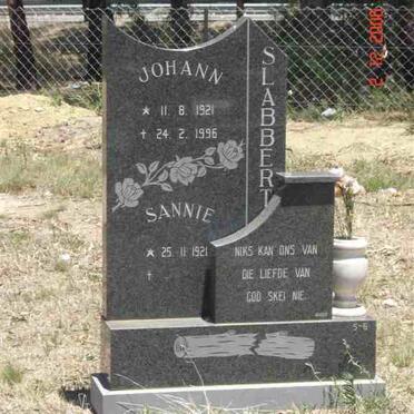 SLABBERT Johann 1921-1996 &amp; Sannie 1921-