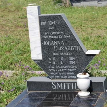 SMITH Johanna Elizabeth nee MAREE 1914-1984