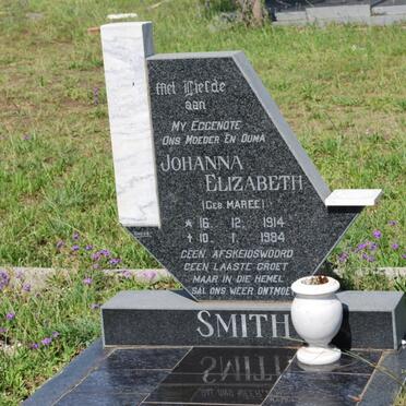 SMITH Johanna Elizabeth nee MAREE 1914-1984