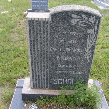 SCHOLTZ David Johannes Philippus 1875-1965