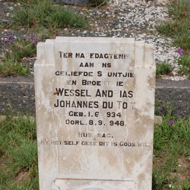 TOIT Wessel Andrias Johannes, du 1934-1948