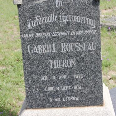 THERON Gabriel Rousseau 1876-1951 &amp; Sarah Josina LE CLUS 1884-1969