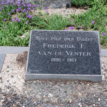 VENTER Frederik F., van de 1890-1967