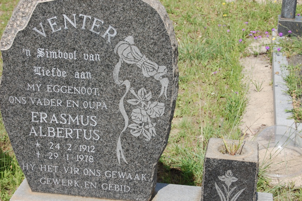 VENTER Erasmus Albertus 1912-1978