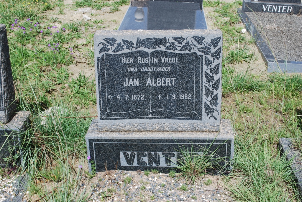 VENTER Jan Albert 1872-1962