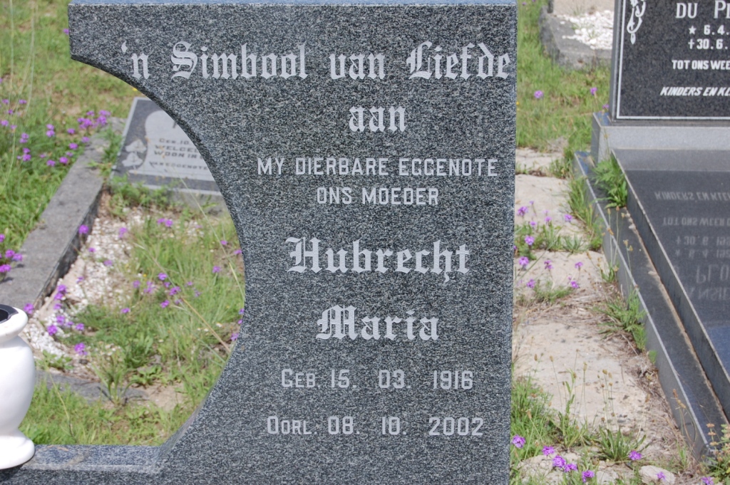 ? Hubrecht Maria 1916-2002