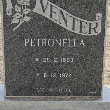 VENTER Petronella 1893-1972
