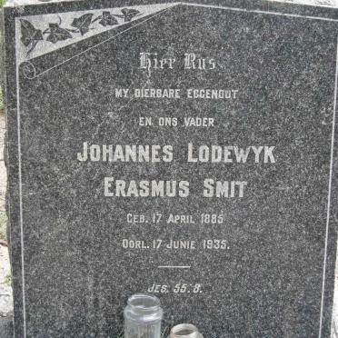 SMIT Johannes Lodewyk Erasmus 1885-1935