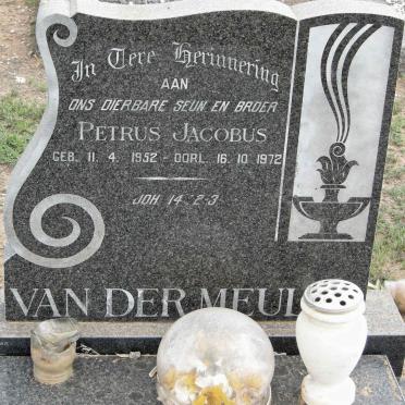 MEULEN Petrus Jacobus, van der 1952-1972