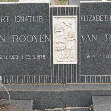 ROOYEN Gert Ignatius, van 1903-1975 &amp; Elizabeth Catharina 1907-1969