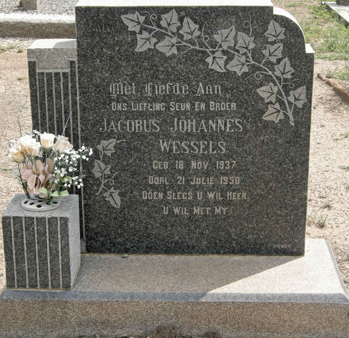 WESSELS Jacobus Johannes 1937-1958