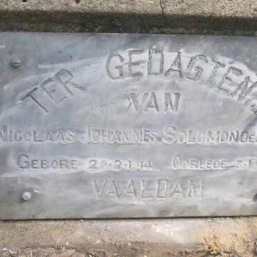 LANGE Nicolaas Johannes Solomon, de 1914-1936