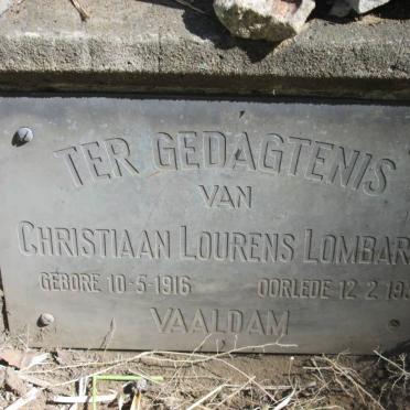 LOMBARD Christiaan Lourens 1916-1935