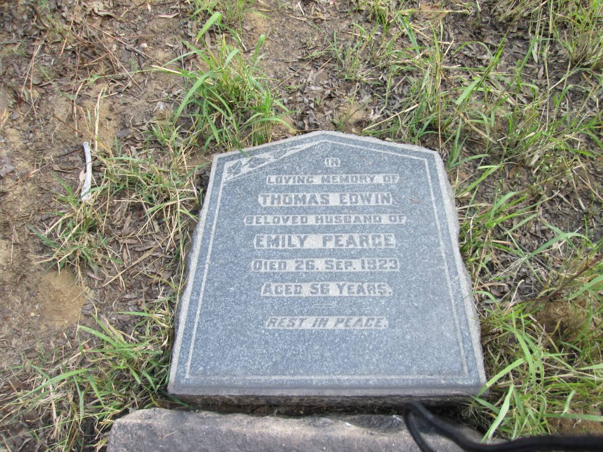 PEARCE Thomas Edwin -1923