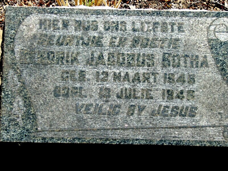 BOTHA Hendrik Jacobus 1946-1946