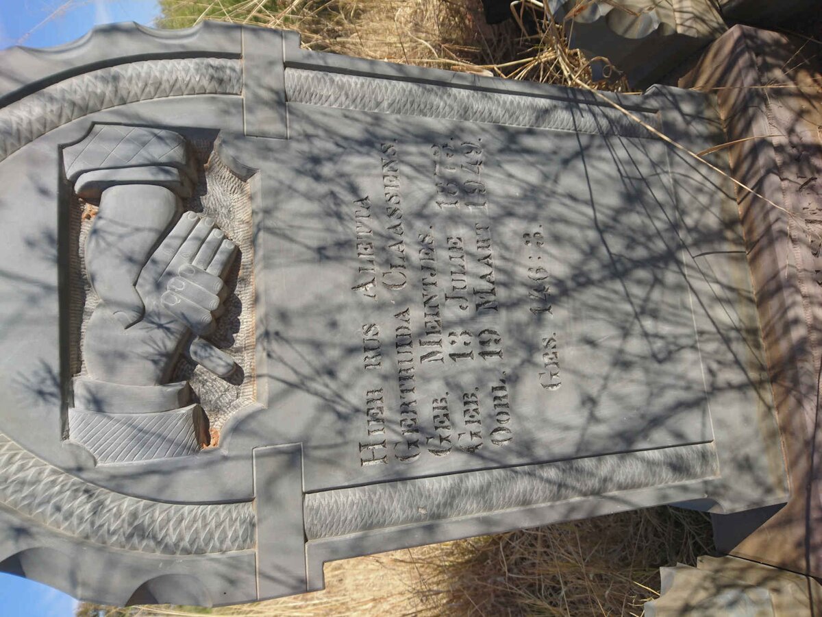 CLAASSENS Aletta Gertruida nee MEINTJES 1873-1949