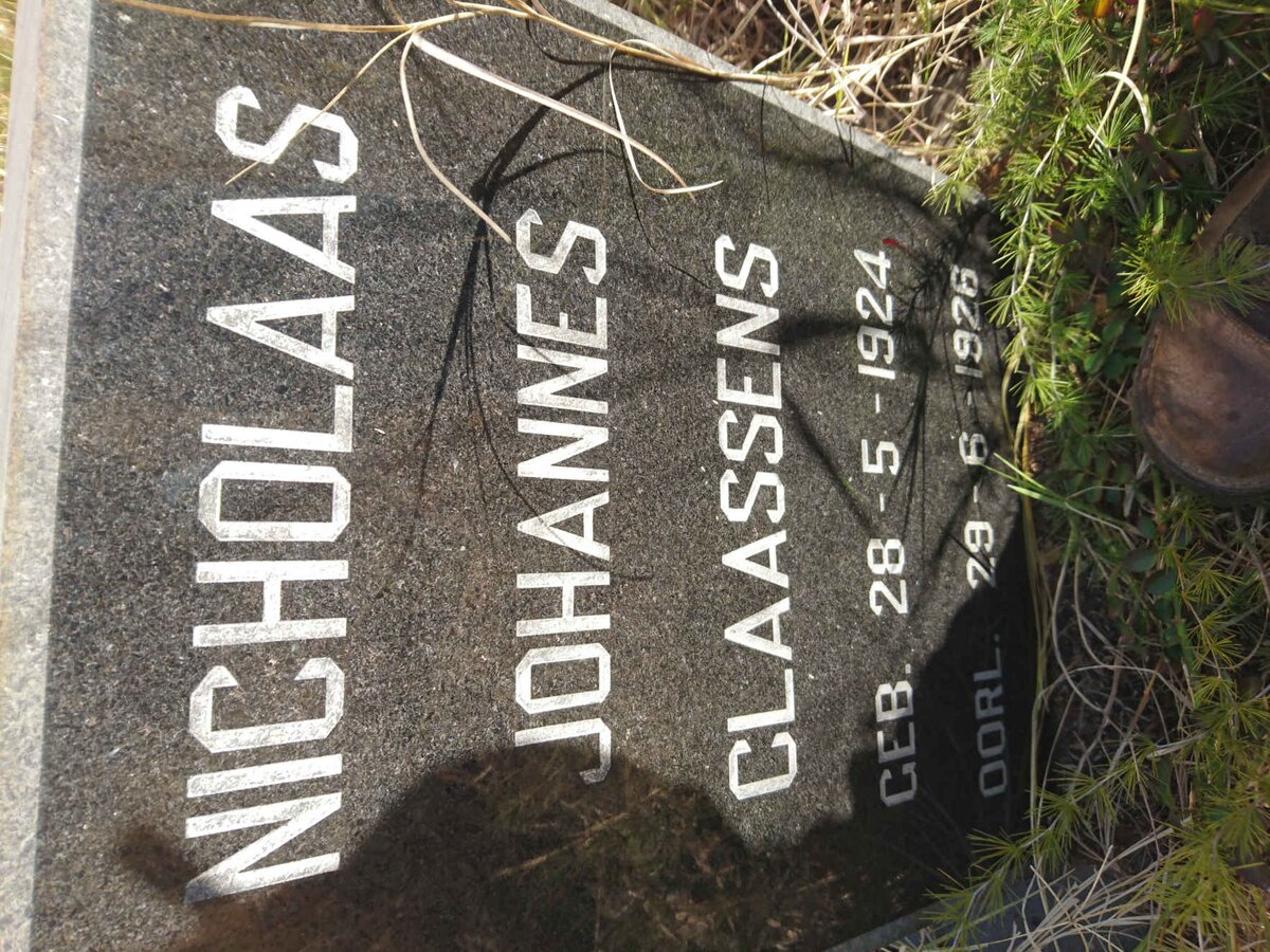 CLAASSENS Nicholaas Johannes 1924-1926