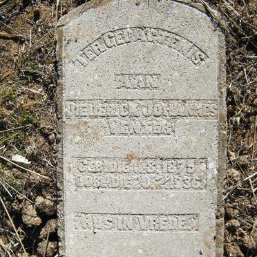 Free State, VILJOENSKROON district, Trutersdal 152, farm cemetery