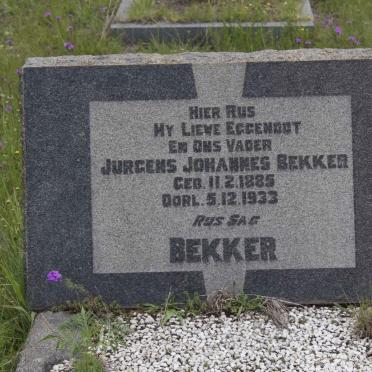 BEKKER Jurgens Johannes 1885-1933