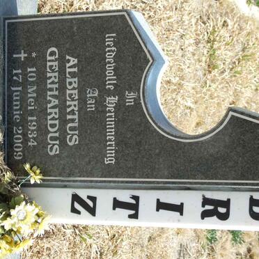 BRITZ Albertus Gerhardus 1934-2009