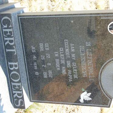 BOERS Gert 1952-1991