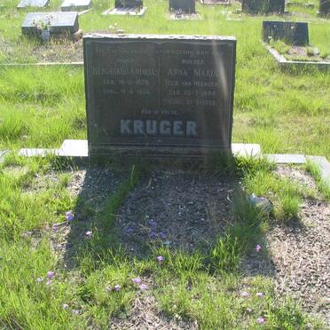 KRUGER Hendrikus Andrias 1879-1955 &amp; Anna Maria VAN HEERDEN 1884-1955