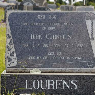 LOURENS Dirk Cornelis 1915-1972