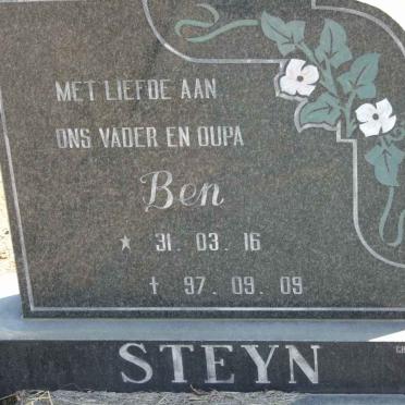 STEYN Ben 1916-2009 &amp; Davigne 1932-1990