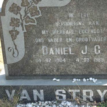 STRYP Daniel J.G., van 1904-1989 &amp; Johanna C.H. 1908-1997
