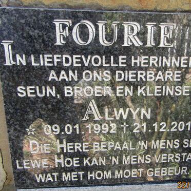 FOURIE Alwyn 1992-2013