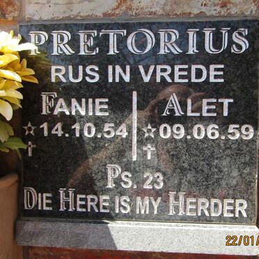 PRETORIUS Fanie 1954- &amp; Alet 1959-