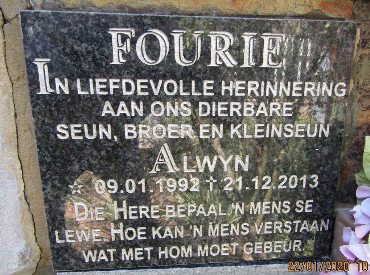 FOURIE Alwyn 1992-2013