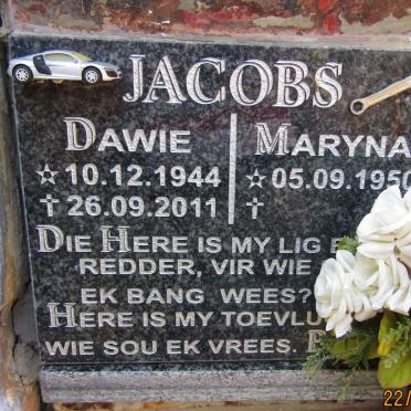 JACOBS Dawie 1944-2011 &amp; Maryna 1950-