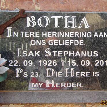 BOTHA Isak Stephanus 1926-2010