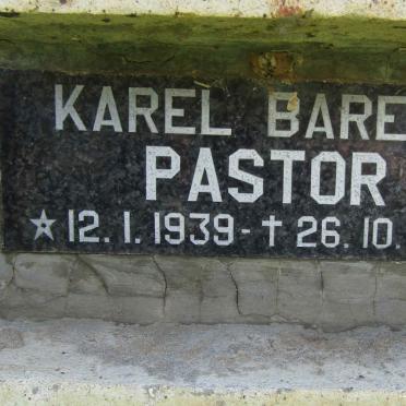 PASTOR Karel Barend 1939-1994