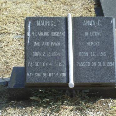?ANE Maurice 1904-1979 &amp; Anna C. 1913-194