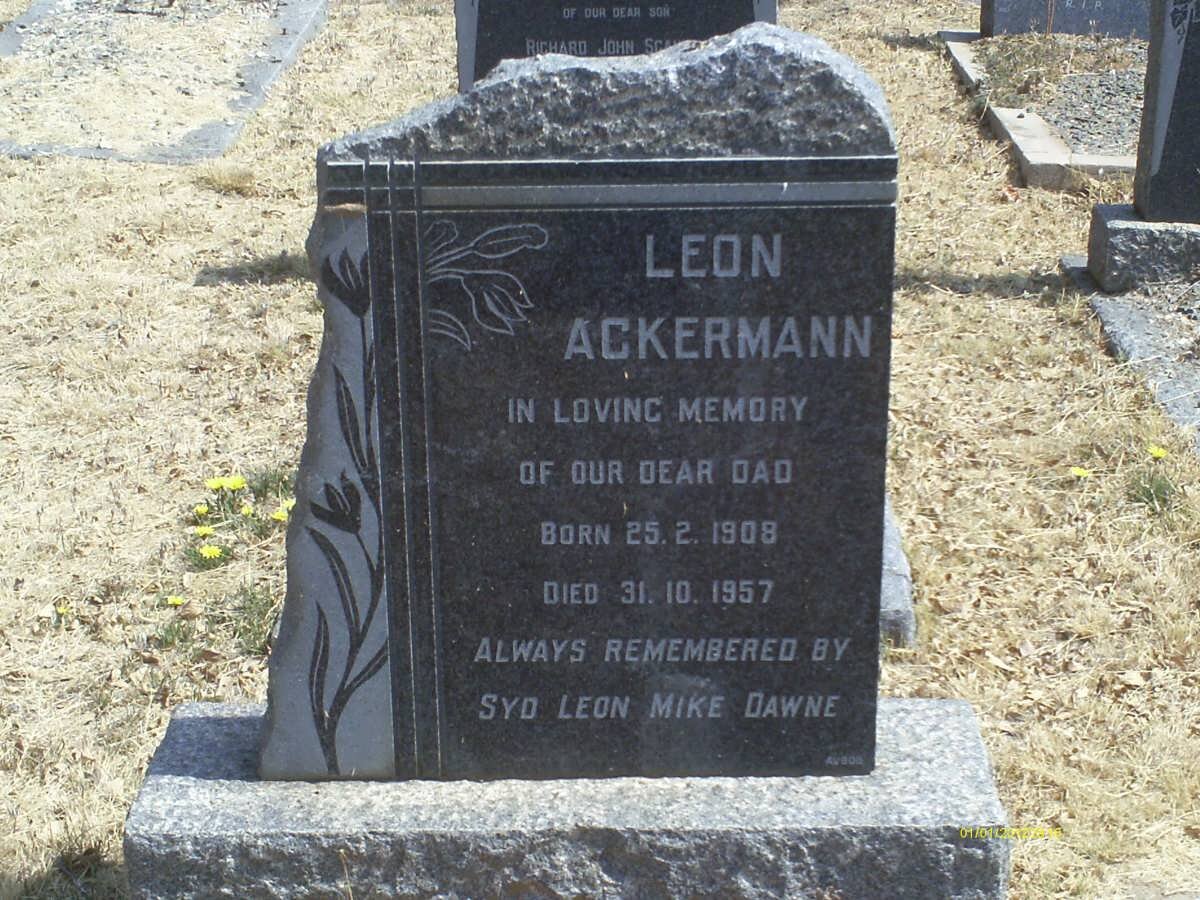 ACKERMANN Leon 1908-1957