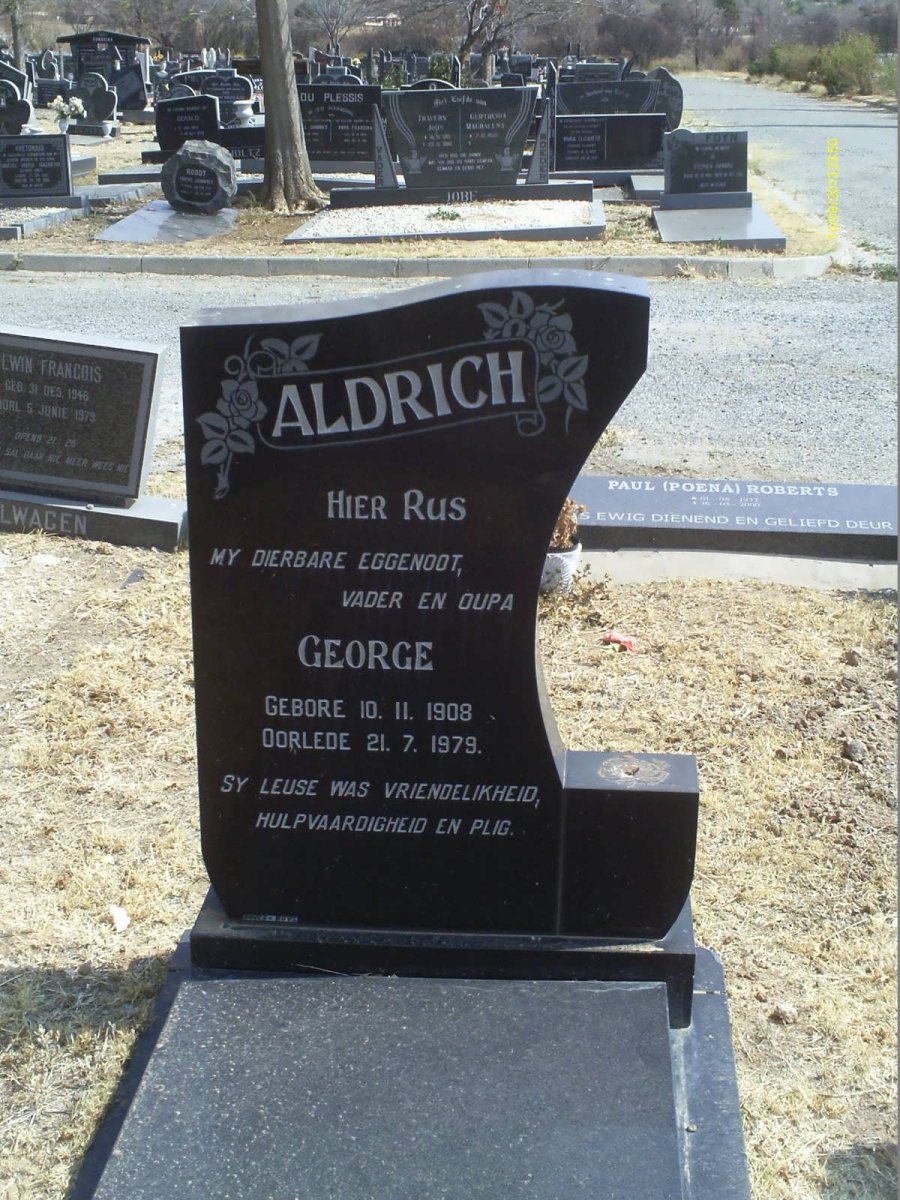 ALDRICH George 1908-1979