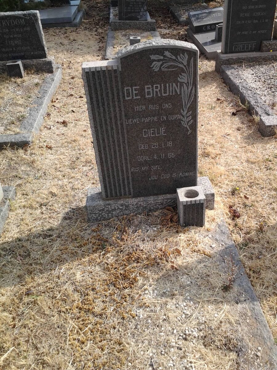 BRUIN Gielie, de 1918-1966