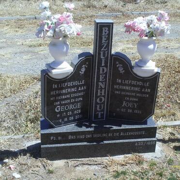 BEZUIDENHOUT George 1926-2001 &amp; Joey 1935-