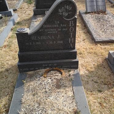 BOTHA Hendrina J. 1915-1966