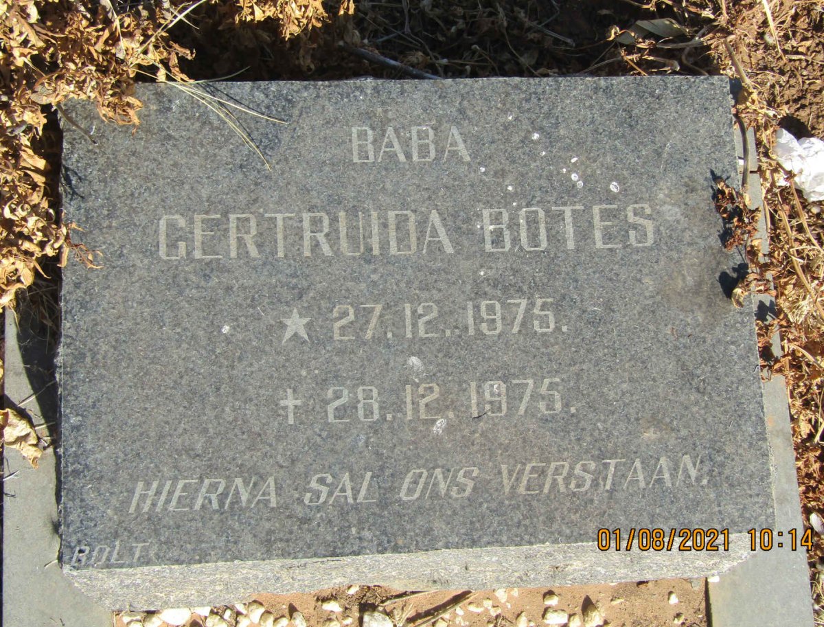 BOTES Gertruida 1975-1975
