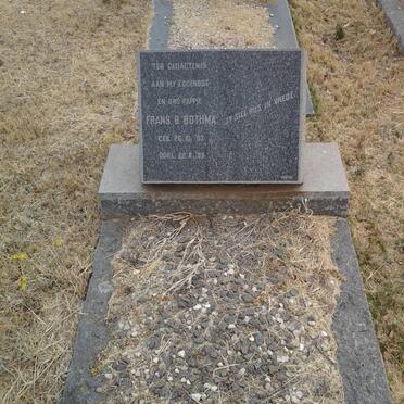 BOTHMA Frans. B. 1907-1959