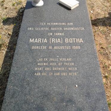 BOTHA Maria -1980