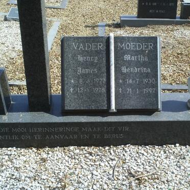 BARTLETT Henry James 1927-1978 &amp; Martha Hendrina 1930-1997 _2