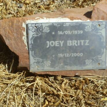 BRITZ Joey 1939-2000