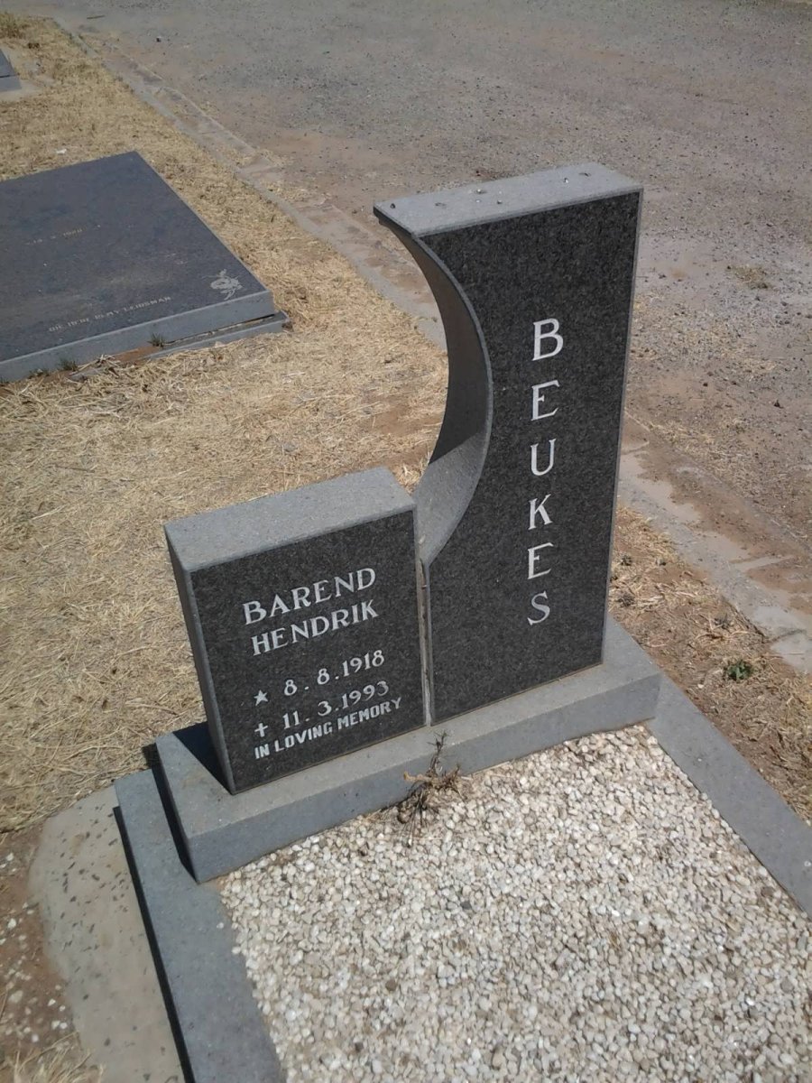 BEUKES Barend Hendrik 1918-1993